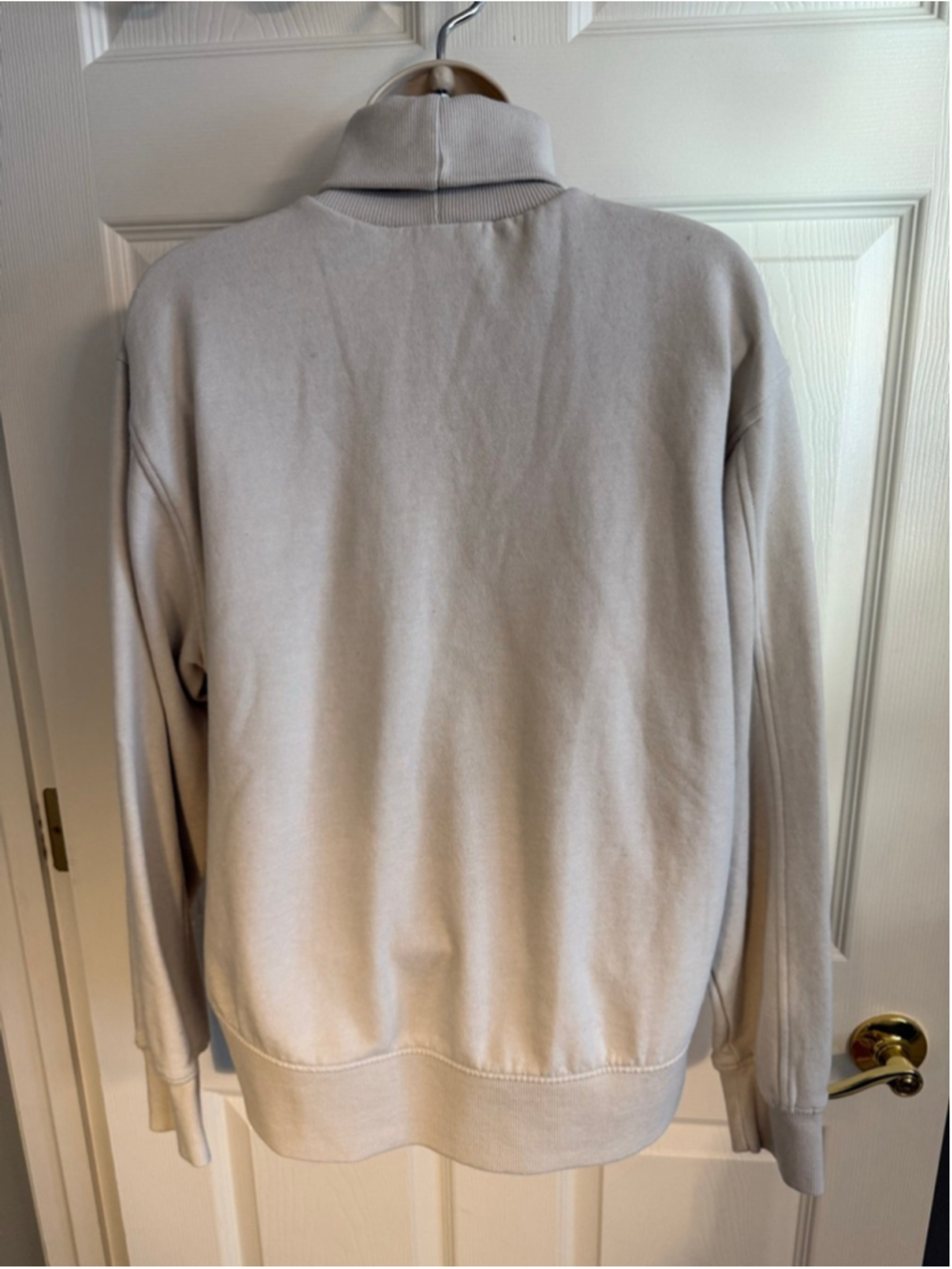beige ZARA turtleneck sweatshirt size M - Picture 2 of 7